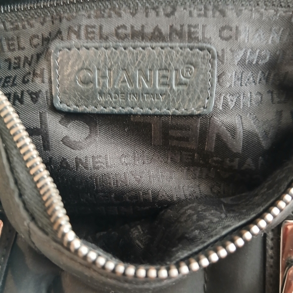 Chanel Black Sport Boston Nylon & Leather Duffel Bag - Picture 10 of 16